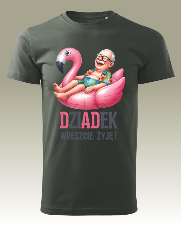 Koszulka na Dzień Dziadka Dziadek Wreszcie Żyję!